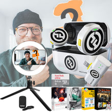 Hollyland LARK M2 DUO 2-Person Wireless Microphone System with Lightning Connector (2.4 GHz, Ivory White) Accessory Bundle