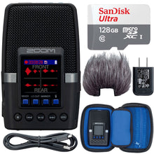 Zoom H2essential Multi-Mic 32-Bit Float Handy Recorder + 128GB Card Accessory Bundle