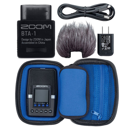 Zoom APH-2e Accessory Pack for H2essential Portable Recorder with ZOOM BTA-1 Bluetooth Adaptor For ARQ AR-48, L-20, H3-VR & F6