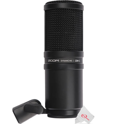 Zoom EXH-6e Dual XLR-1/4" TRS Input Capsule for H6essential Portable Recorder with 2x ZDM-1 Podcast Mic Pack Accessory Bundle