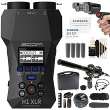 Zoom H1 XLR Portable Audio Recorder for Video with Shotgun Microphone and Tabletop Tripod Kit