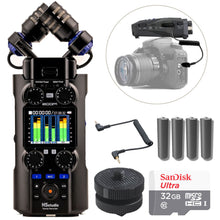 Zoom H5Studio Recorder + Hot Shoe Mount + SMC-1 Cable + 32GB SD + 2x AA Batteries Kit