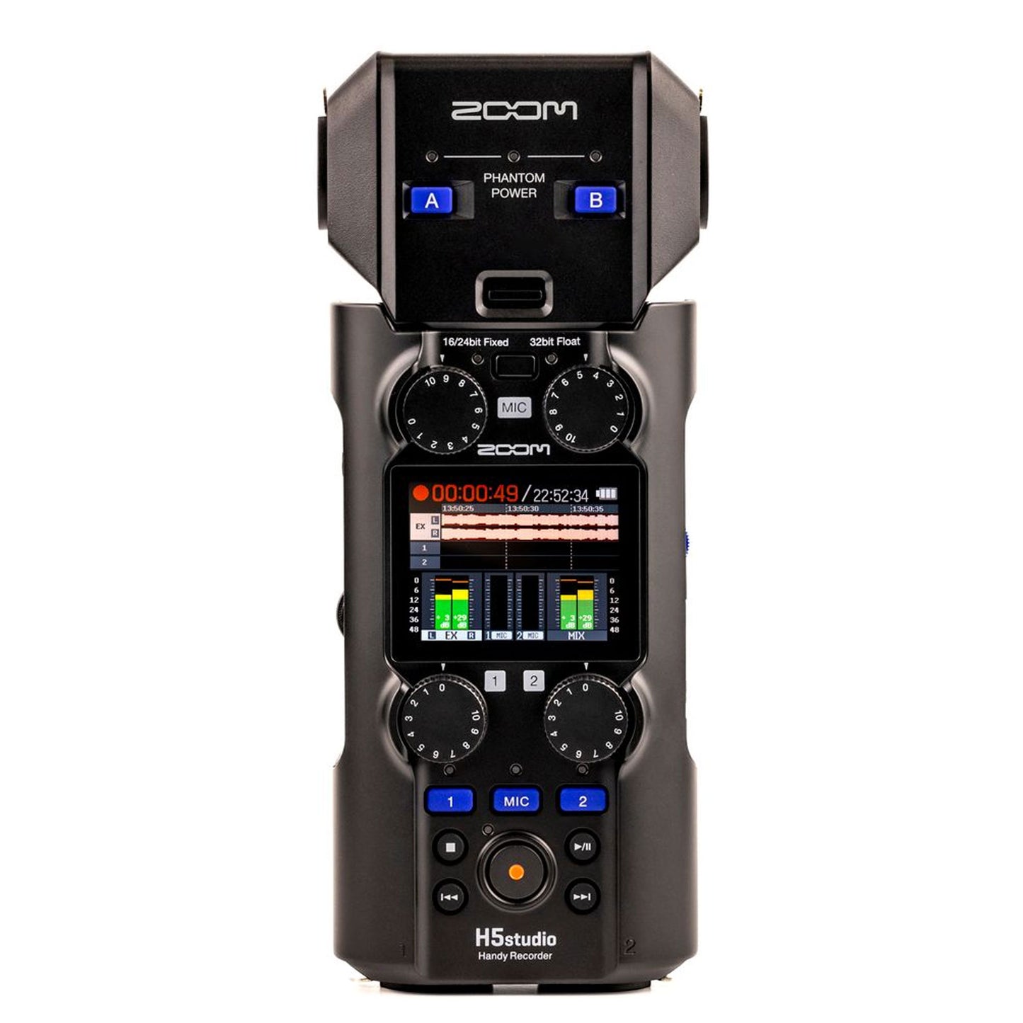 Zoom H5Studio Recorder + 2x XM-L2 XLR Lavalier Mics | 32-Bit Float Pro Audio Recording Kit