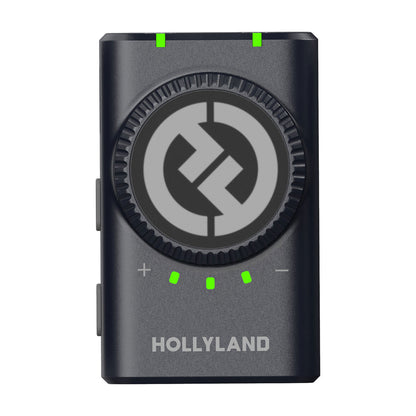 Hollyland LARK M2 COMBO 2-Person Wireless Combo Microphone System 2.4 GHz (Black) + Vivitar 13 Inch Foldable Pocket Tripod with Wireless Remote and Smart Phone Bracket + 16GB Transcend MicroSD Memory Card with Adapter