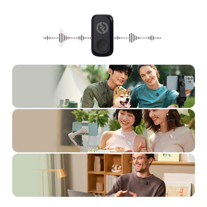 Hollyland LARK A1 Combo 2-Person Wireless Microphone System for Mobile Devices (Space Gray) with Content Creation Bundle