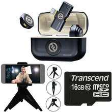 Hollyland LARK M2 Wireless Lavalier Microphone with Lightning Plug (Duo,Shine Charcoal) Video Bundle