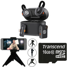 Hollyland LARK M2S Mini Combo 2-Person Wireless Microphone System - Universal Compatibility (2.4 GHz, Space Gray) Video Bundle