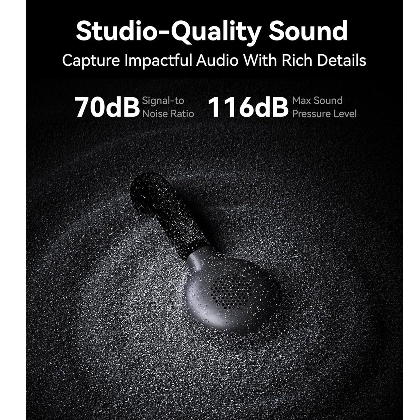 Hollyland LARK M2S DUO 2-Person Wireless Microphone System with USB-C Connector for Mobile Devices - Plug & Play (2.4 GHz, Space Gray) + Vivitar compact Selfie Video Tripod + 16GB Transcend MicroSD Memory Card with Adapter