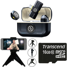 Hollyland LARK M2 2.4GHz 2-Person Wireless Lavalier Microphone System with USB-C Plug & Play (Shine Charcoal) Video Bundle