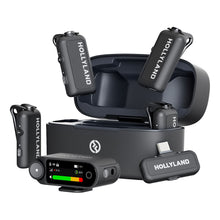 Hollyland LARK MAX 2 Combo 4-Person Wireless Microphone System for Cameras and Mobile Devices (Space Gray, 2.4 GHz)