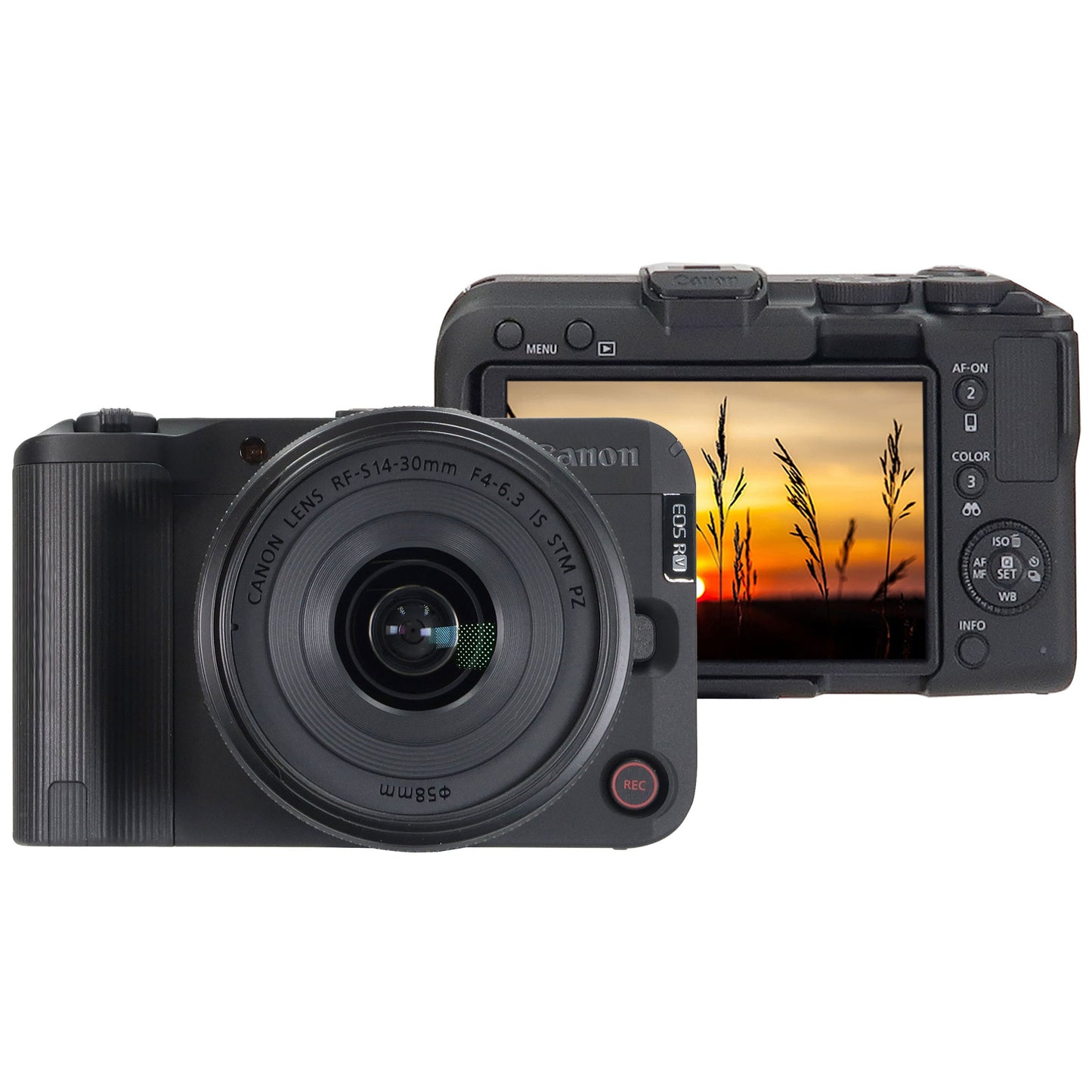 Canon EOS R50 V 4K60p Video 24.2MP Mirrorless Camera with RF-S 14-30mm f/4-6.3 IS STM PZ Lens (Canon RF) Accessory Bundle