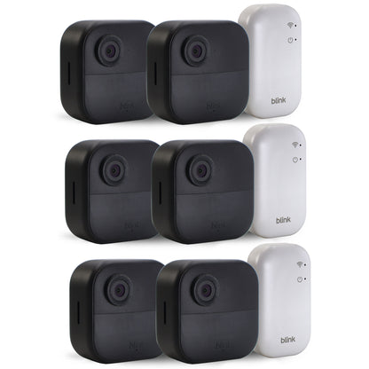 3x Blink Outdoor 4 Wireless Smart Security Camera - Sync Module Core Included (2 Cameras)