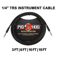 Pig Hog PTRS03 High Performance 1/4" TRS Instrument Cable