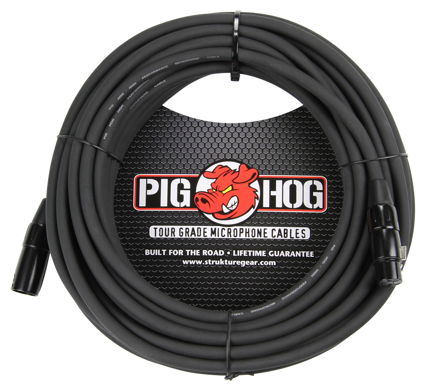 Pig Hog 8mm XLR Microphone Cable Male to Female Fully Balanced Premium Mic Cable