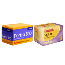 Kodak GOLD 200 Color Negative Film 35mm Roll Film, 24 Exposures with Kodak Professional Portra 800 Color Negative Film (35mm Roll Film, 36 Exposures)