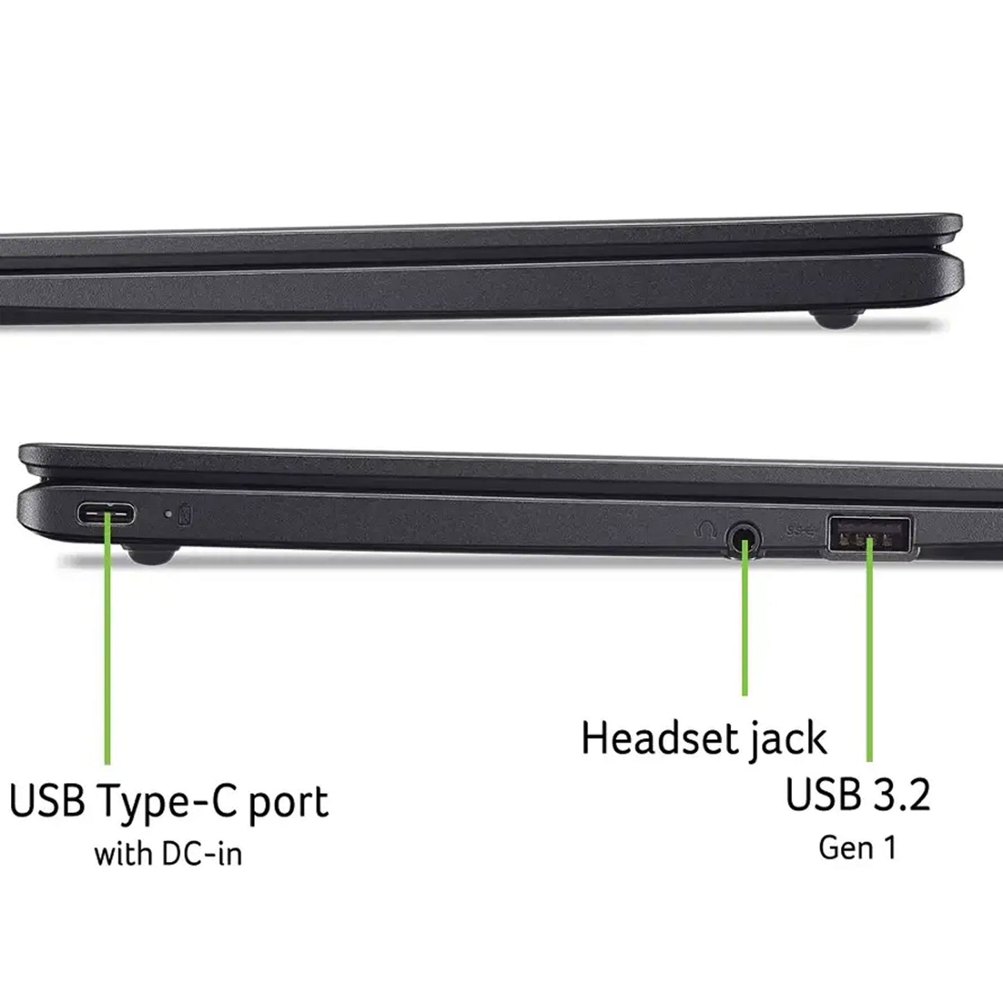 Acer Chromebook 311 11.6" HD Laptop Intel Celeron N4500, 4GB Memory, 64GB eMMC - Star Black with Wireless Lavalier Microphone Set and 64GB SDXC Card