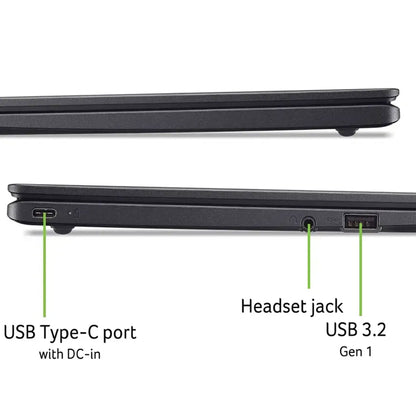 Acer Chromebook 311 11.6" HD Laptop Intel Celeron N4500, 4GB Memory, 64GB eMMC - Star Black with Wireless Lavalier Microphone Set and 64GB SDXC Card