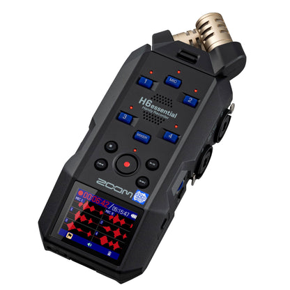 Zoom H6essential 6-Track 32-Bit Float Portable Audio Recorder with Zoom APH-6e Accessory Pack for H6essential Portable Recorder