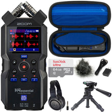 Zoom H4essential 4-Track Handy Recorder + Zoom APH-4e Accessory Pack Pro Audio Bundle