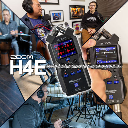 Zoom H4essential 4-Track Handy Recorder + Zoom APH-4e Accessory Pack Pro Audio Bundle