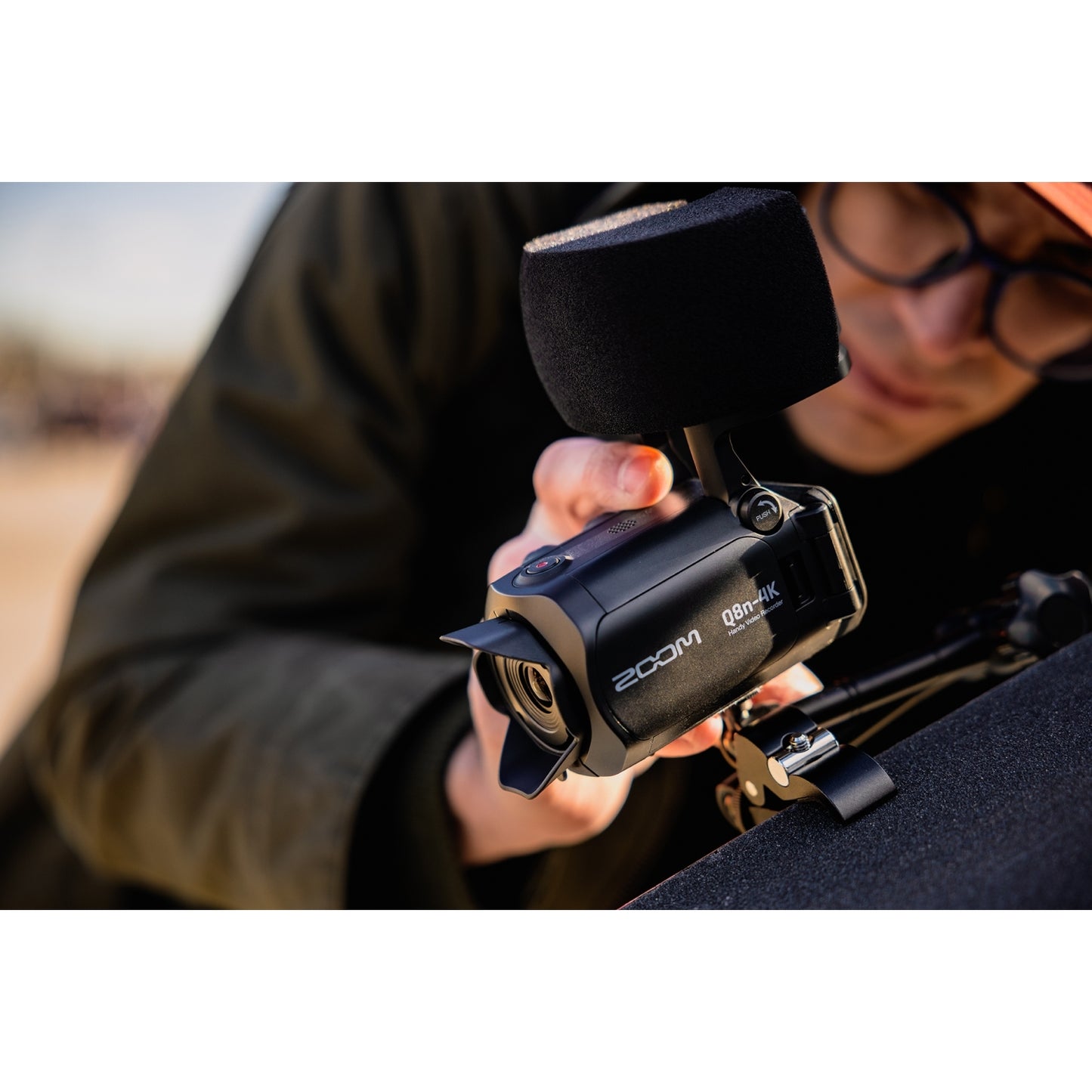 Zoom Q8n-4K Handy Video Recorder 4K Video + Professional 4 Track Audio Complete Recording Kit