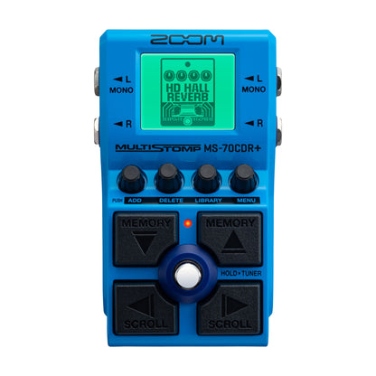 Zoom MS-70CDR+ MultiStomp Guitar Effects Pedal for Chorus, Delays & Reverbs with Over 140 Effects + Zoom AD-16A/D AC Adapter For Zoom Effects Pedals
