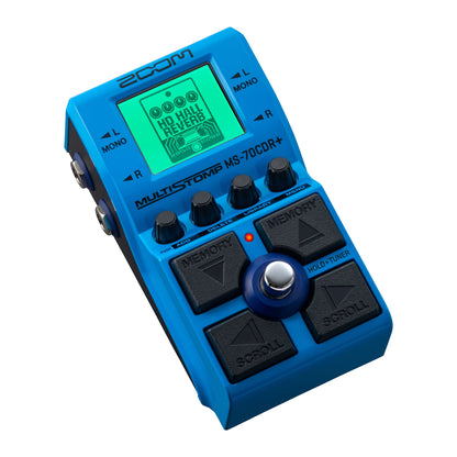Zoom MS-70CDR+ MultiStomp Guitar Effects Pedal for Chorus, Delays & Reverbs with Over 140 Effects + Zoom AD-16A/D AC Adapter For Zoom Effects Pedals