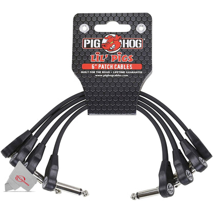 Zoom AD-16A/D AC Adapter For Zoom Effects Pedals with Pig Hog Lil' Pigs Right Angle 1/4" Instrument Patch Cables, 6" (4 Pack) and 4AA/AAA Battery Charger