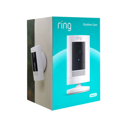 Ring Outdoor Cam Stick Up Indoor/Outdoor Wireless Security Camera White - 5 Pack