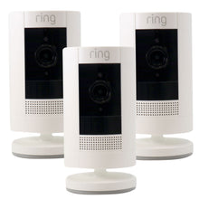 Ring Outdoor Cam Stick Up Indoor/Outdoor Wireless Security Camera White - 3 Pack