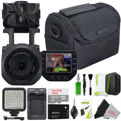 Zoom Q8n-4K Handy Video Recorder 4K Video + Professional 4 Track Audio Complete Recording Kit