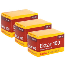 Kodak Ektar 100 Color Negative Film (35mm Roll Film, 36 Exposures) - 3 Pack