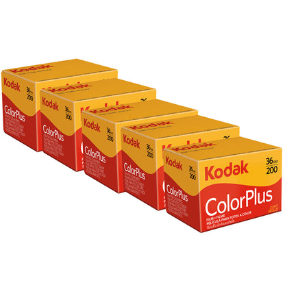 5x Kodak ColorPlus 200 Color Negative Film (35mm Roll Film, 36 Exposures) 6031470