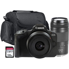 Canon EOS R50 Mirrorless Camera with RF-S 18-45mm f/4.5-6.3 IS STM Lens and RF 75-300mm f/4-5.6 Lens Basic Accessory Bundle