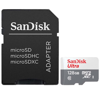 Zoom R4 MultiTrak 32-Bit Float Recorder with SanDisk 128GB Ultra UHS-I microSDXC Memory Card and Pistol Grip Tabletop Tripod