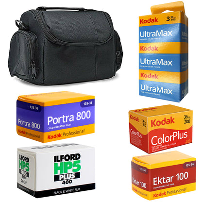 Ultimate 35mm Color Negative Film Bundle 36 Exposures & Case for Photography Lovers