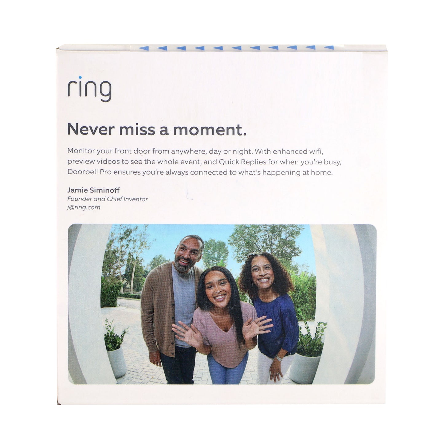 3x Ring Wired Doorbell Plus Smart Wi-Fi Video Doorbell - Satin Nickel