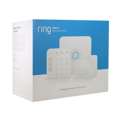 Ring Alarm 14-Piece Home Security Kit – Wireless System, Works with Alexa with Ring Wired Doorbell Plus Smart Wi-Fi Video Doorbell - Satin Nickel