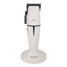 JRL GHOST Professional Cordless Hair Clipper - White (Dual Voltage) 2020C-B-W with Hair Trimmer - White (Dual Voltage) 2020T-B-W