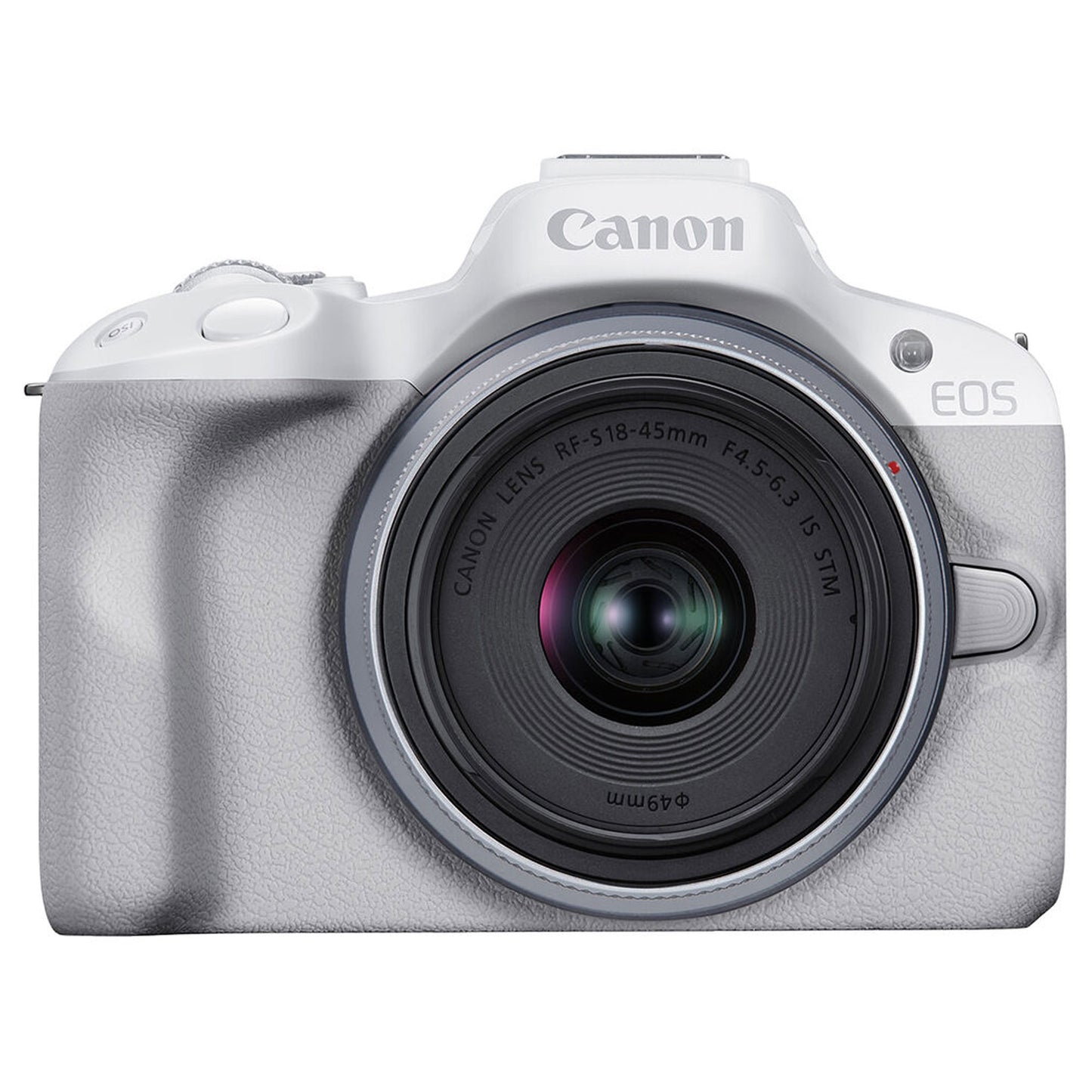 Canon EOS R50 Mirrorless Camera with 18-45mm Lens (White) and SanDisk 64GB Ultra SDXC UHS I Memory Card + Case