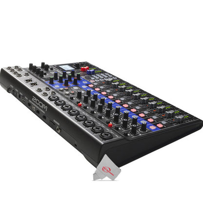 Zoom LiveTrak L-12 - 12-Channel Digital Mixer & Multitrack Recorder Pro Audio Package