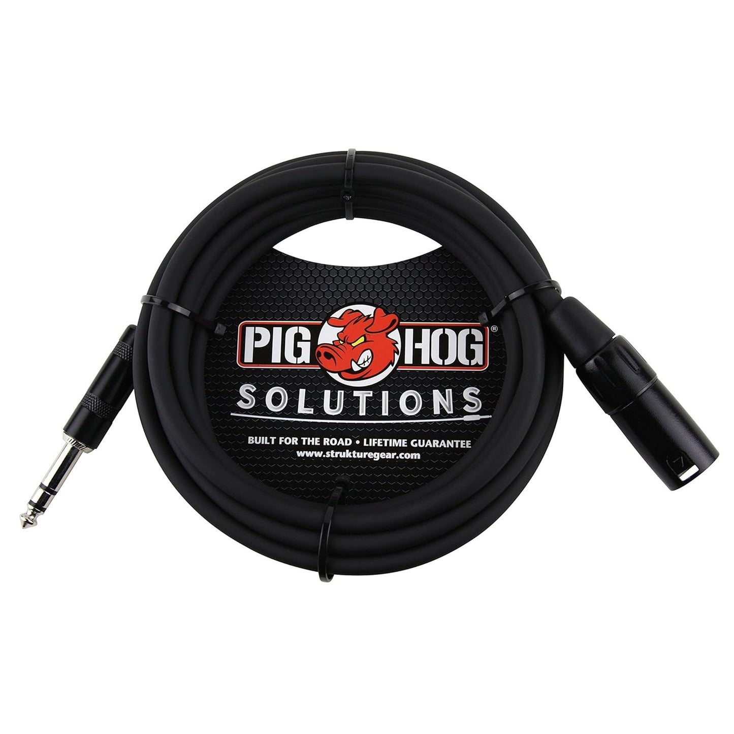 2x Pig Hog 1/4" TRS to XLR Balance Adaptor Cable, 15 Feet PX-TMXM15
