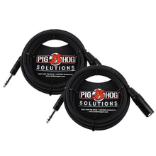 2x Pig Hog 1/4" TRS to XLR Balance Adaptor Cable, 10 Feet PX-TMXM2
