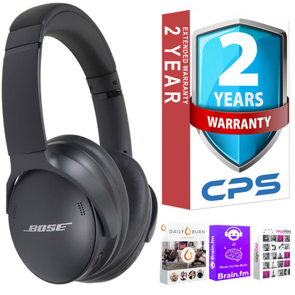 Bose QuietComfort SC Wireless Over-Ear Active Noise Canceling Headphones (Black) 884367-0900 with Soft Case + Software + 2 Year Warranty