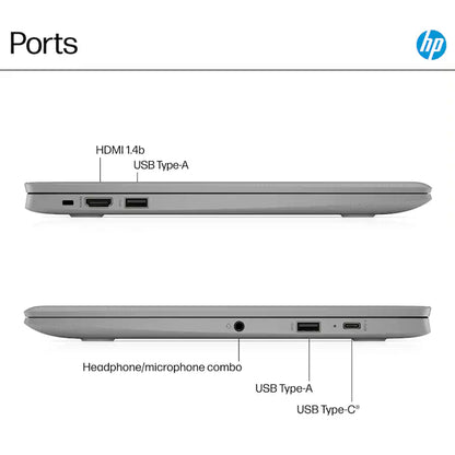 HP Chromebook 14" HD Laptop -  Intel Celeron N4500 - 4GB Memory, 64GB eMMC (Modern Grey)