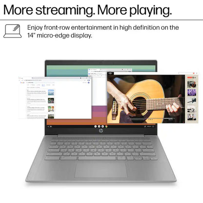 HP Chromebook 14" HD Laptop -  Intel Celeron N4500 - 4GB Memory, 64GB eMMC (Modern Grey)