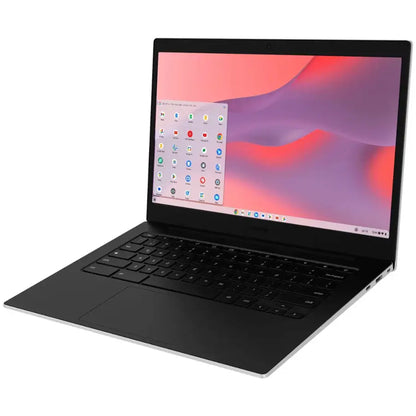 Samsung Galaxy Chromebook Go 14" LED Laptop - Intel Celeron- 4GB Memory - 128GB Storage (Silver) with Transcend 256GB 300S UHS-I microSDXC Memory Card