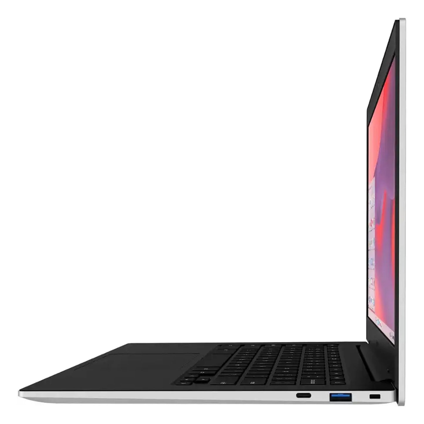 Samsung Galaxy Chromebook Go 14" LED Laptop - Intel Celeron- 4GB Memory - 128GB Storage (Silver) with Transcend 256GB 300S UHS-I microSDXC Memory Card