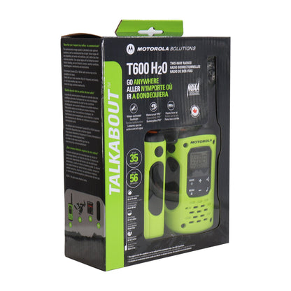 Motorola Talkabout T600 H2O 35-Mile Waterproof Two-Way Radios (Green) - 3 Pack
