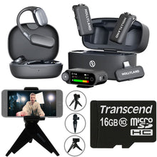 Hollyland LARK MAX 2 ULTIMATE COMBO 2-Person Wireless Lavalier Microphone System for Cameras and Mobile Devices (Space Gray) with Essential Accessories Kit